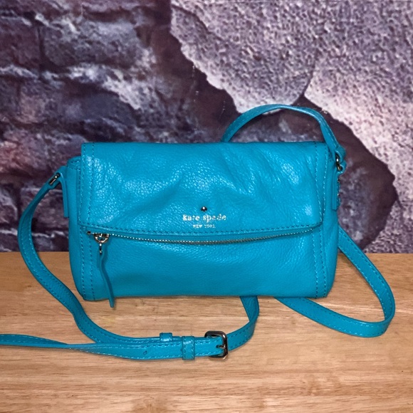 Kate Spade Mini Leather Crossbody Fold Over Bag